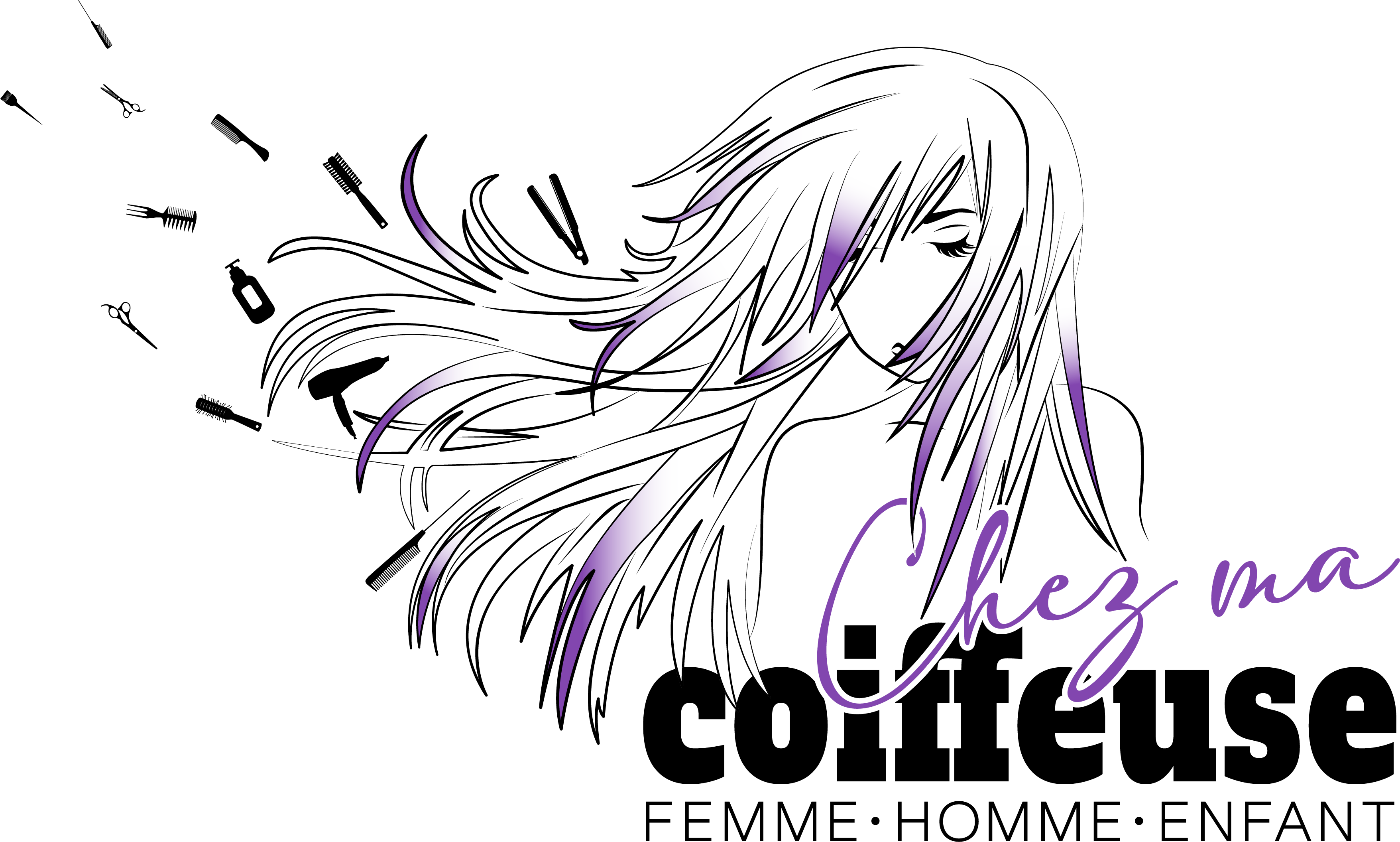 Logo Chez ma coiffeuse Marlyse Courtételle